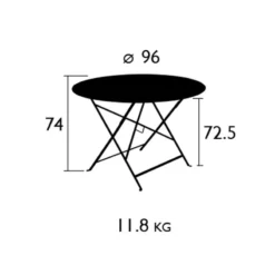 Floréal Table Ø96 Cm, Cedar Green -Outlet A Serene Garden Store 84e96264 d61c 4edb 967d 1101840256f8