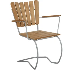 Brafab 56:An Chair, Galvanized/Teak