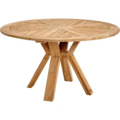 Brafab Circus Dining Table Teak, Ø130x73 Cm