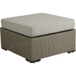 Brafab Funkia Pouf / Lounge Table 76x76x46 Cm, Beige/Sand