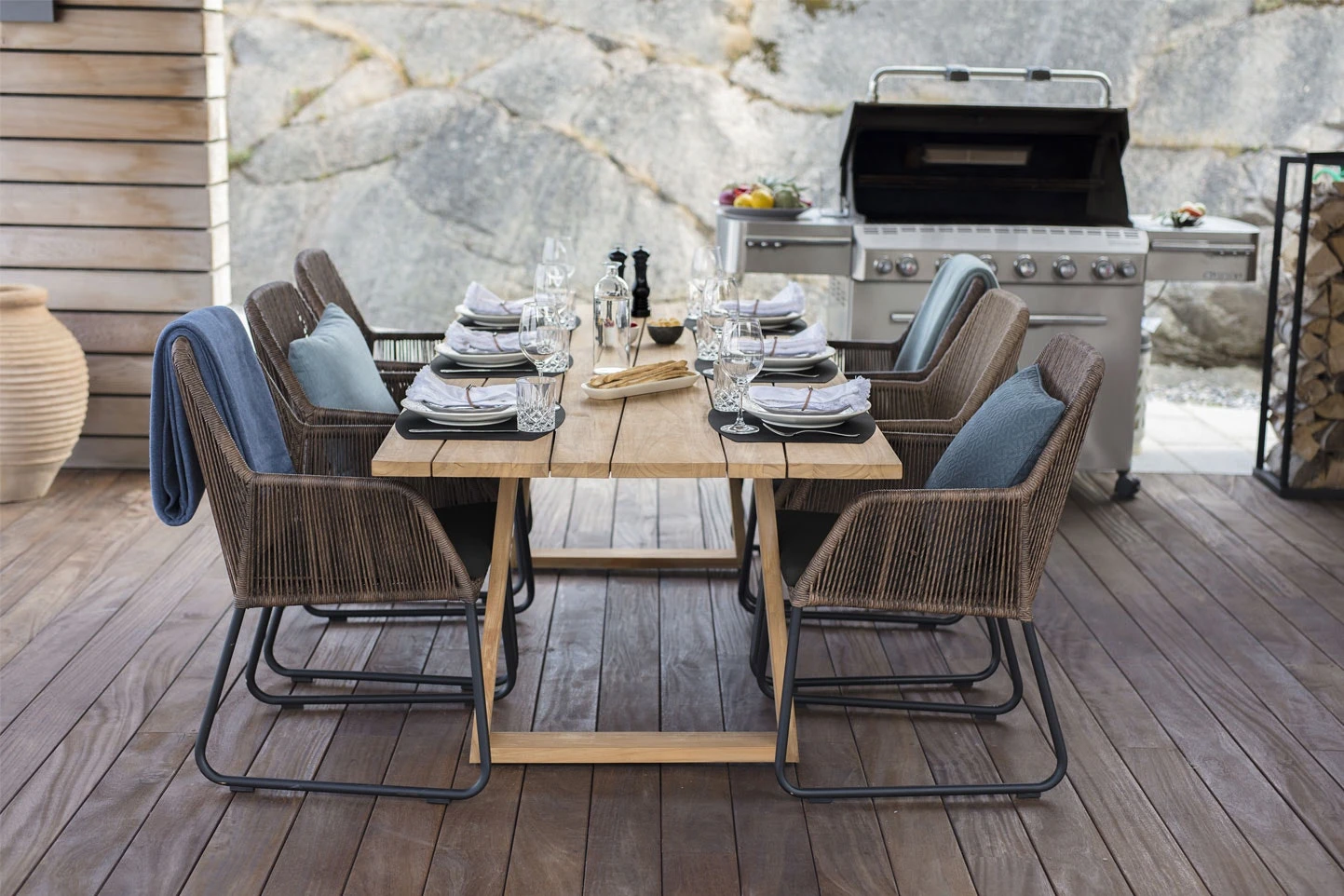 Brafab Laurion Dining Table 230X100, Teak 2 Brafab Laurion Dining Table 230X100, Teak - Image 2