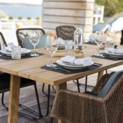 Brafab Laurion Dining Table 230X100, Teak 6 Brafab Laurion Dining Table 230X100, Teak -Outlet A Serene Garden Store brafab laurion dining table 230x100 teak 2