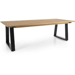 Brafab Laurion Dining Table 230x100, Teak/Black Alu