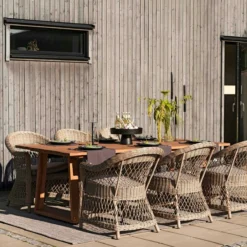 Brafab Laurion Dining Table 230X100, Teak 7 Brafab Laurion Dining Table 230X100, Teak -Outlet A Serene Garden Store brafab laurion table teak 8