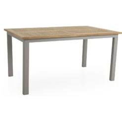 Brafab Lyon Dining Table 152-210x92, Teak/Khaki