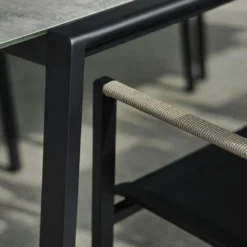 Brafab Lyra Table Set 6 Seats, Black/Grey 8 Brafab Lyra Table Set 6 Seats, Black/Grey -Outlet A Serene Garden Store brafab lyra dining group black black 2