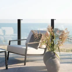 Brafab Lyra Lounge Set 4,5 Seats, Black/Sand -Outlet A Serene Garden Store brafab lyra sofa group black grey 3