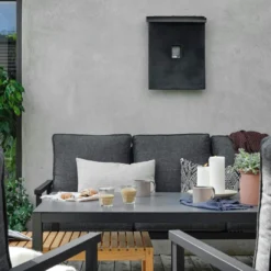 Brafab Rana Lounge Set Low 5 Seats, Black/Anthracite -Outlet A Serene Garden Store brafab rana corner group low black 3