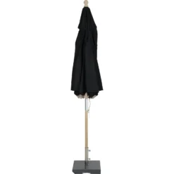Brafab Reggio Parasol Ø300 Cm, Black -Outlet A Serene Garden Store brafab reggio wooden parasol 3m 4