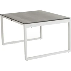 Brafab Talance Coffee Table 74x60cm H40, White / Dark Grey