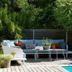 Brafab Taverny Coffee Table Ø85, White / Dark Grey -Outlet A Serene Garden Store brafab taverny coffee table 85 white dark grey 4