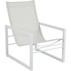 Brafab Vevi Armchair Aluminium , White