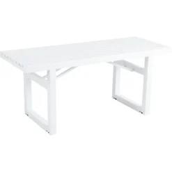 Brafab Vevi Bench 105 Cm Aluminium, White