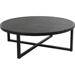 Brafab Vevi Coffee Table 100 Cm Aluminium, Black
