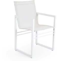 Brafab Vevi Dining Chair, White/Alu