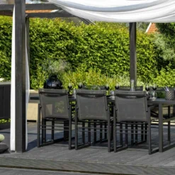 Brafab Vevi Dining Chair, Black/Alu -Outlet A Serene Garden Store brafab vevi dining chair 8