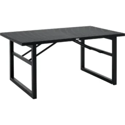 Brafab Vevi Dining Table 160x90 Cm Aluminium, Black