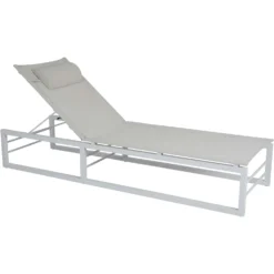 Brafab Vevi Sunbed, White