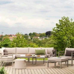 Brafab Weldon Corner Sofa 5-Seater, Khaki/Sand