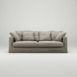 Le Grand Air 3-Seater Sofa Outdoor Sunbrella, Taupe -Outlet A Serene Garden Store decotique le grand air outdoor 3 seater sunbrella 12