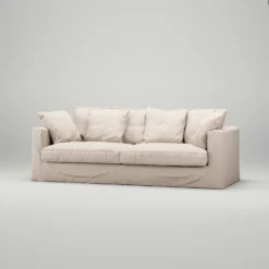 Le Grand Air 3-Seater Sofa Outdoor Sunbrella, Canvas Beige -Outlet A Serene Garden Store decotique le grand air outdoor 3 seater sunbrella 51