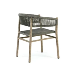 Kilt Dining Armchair, Teak / Sand -Outlet A Serene Garden Store ethimo kilt dining armchair 1 1