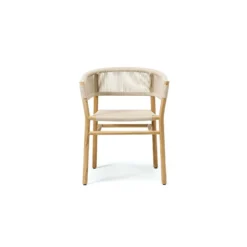 Kilt Dining Armchair, Teak / Sand