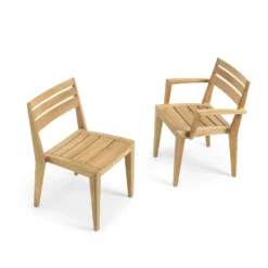 Ribot Armchair Teak -Outlet A Serene Garden Store ethimo ribot armchair teak 4