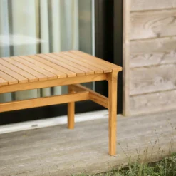 M13 Sammen Bench Outdoor Teak, 50x126 Cm -Outlet A Serene Garden Store fdb mbler bench outdoor teak 2