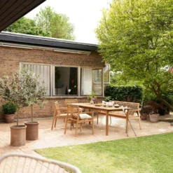 M2 Sammen Dining Table Outdoor Teak, 220 Cm -Outlet A Serene Garden Store fdb mbler dining table outdoor teak 1