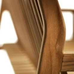 M11 Bench With Backrest Outdoor 3-Seater, Teak -Outlet A Serene Garden Store fdb mbler m11 sammen bench 3 seater with back outdoor teak 4