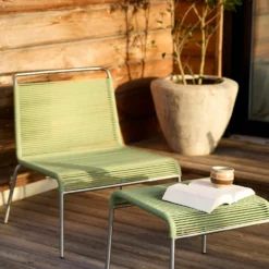 M20S Teglgård Footstool, Green -Outlet A Serene Garden Store fdb mbler m20s teglgard string stool 10