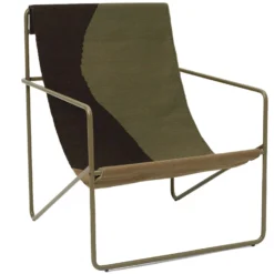 Ferm LIVING Desert Lounger, Olive / Dune