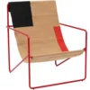 Ferm LIVING Desert Lounger, Poppy Red / Block
