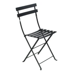 Bistro Metal Chair, Liquorice