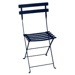 Bistro Metal Chair, Deep Blue
