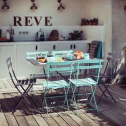 Bistro Metal Chair, Cotton White 8 Bistro Metal Chair, Cotton White -Outlet A Serene Garden Store fermob bistro metal chair 6 6