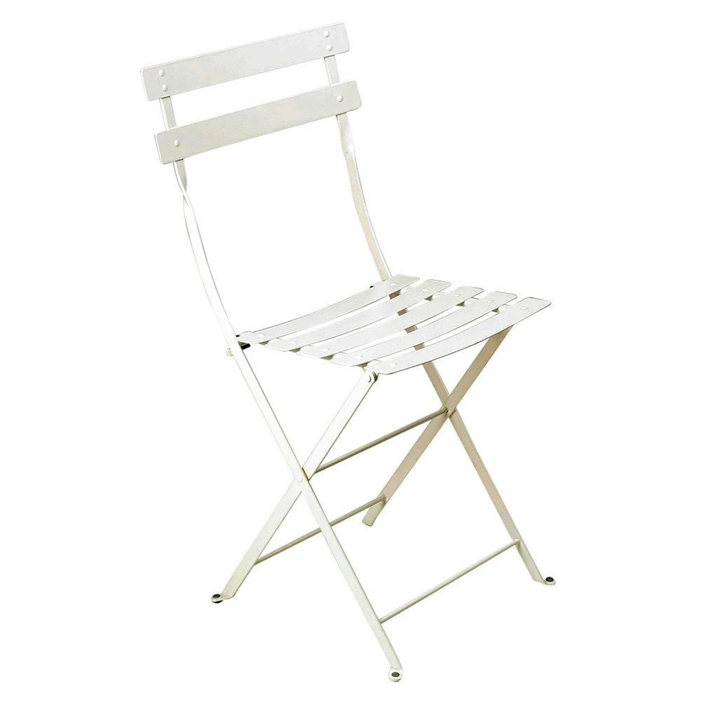Bistro Metal Chair, Cotton White 1 Bistro Metal Chair, Cotton White