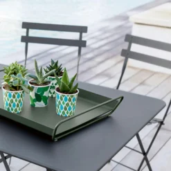 Bistro Table 117x77, Clay Grey -Outlet A Serene Garden Store fermob bistro table 117x77 3