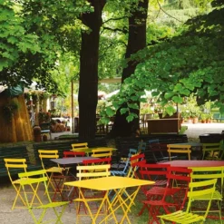 Bistro Table 57x57 Cm, Cotton White -Outlet A Serene Garden Store fermob bistro table 57x57 cm 3 14