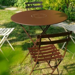 Floréal Table Ø77 Cm, Anthracite -Outlet A Serene Garden Store fermob floreal table 77 cm 3 1