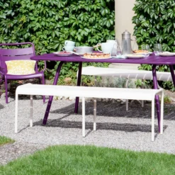 Luxembourg Bench, Rosemary -Outlet A Serene Garden Store fermob luxembourg bench 145 1