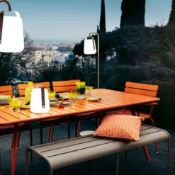 Luxembourg Bench 145, Liquorice -Outlet A Serene Garden Store fermob luxembourg bench 145 anthracite 2 3