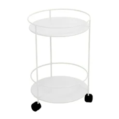 Small Table Wheels Ø40 Cm, Cotton White