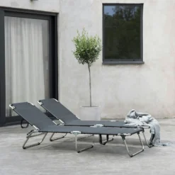 FIAM Amigo Sunbed, Black -Outlet A Serene Garden Store fiam amigo sunbed 20
