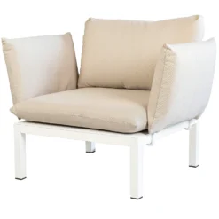 FIAM Domino Armchair, Beige/White