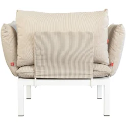 FIAM Domino Armchair, Beige/White -Outlet A Serene Garden Store fiam domino armchair 2