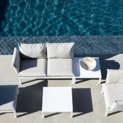 FIAM Domino Armchair, Beige/White -Outlet A Serene Garden Store fiam domino armchair 5