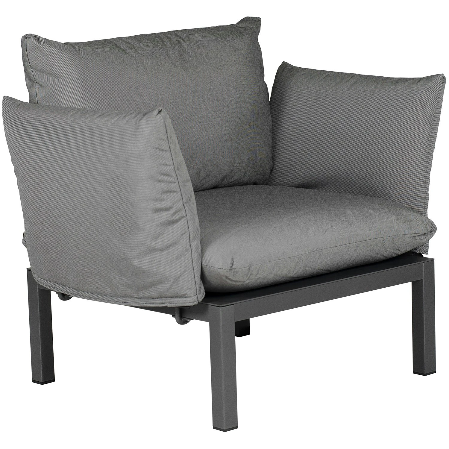 FIAM Domino Armchair, Anthracite 1 FIAM Domino Armchair, Anthracite