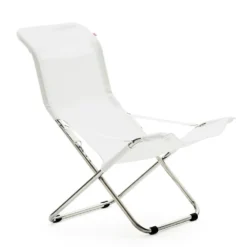 FIAM Fiesta Deckchair, White